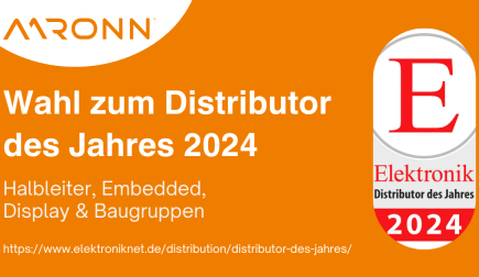 Wahl zum Elektronik Distributor des Jahres 2024