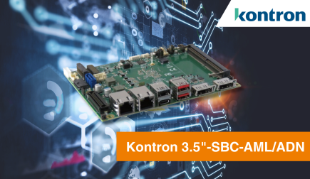 Kontron presents the new 3.5″ SBC-AML/ADN for compact IoT edge devices